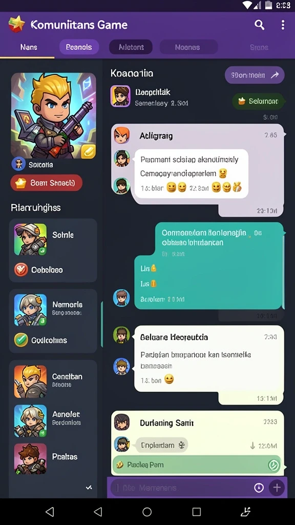 Tampilan awal yang menarik dan mudah dipahami.