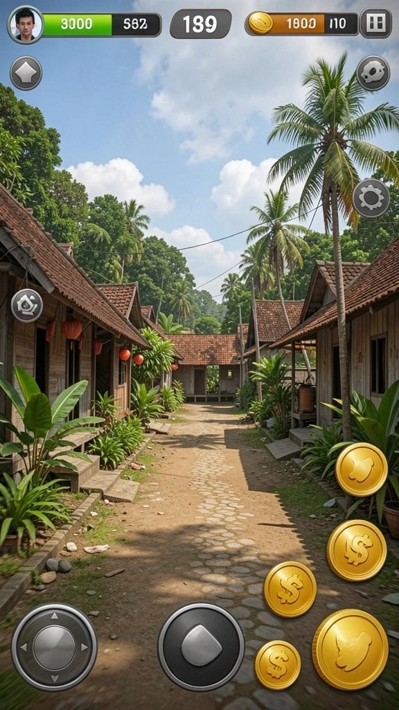 Tampilan awal permainan yang menarik.