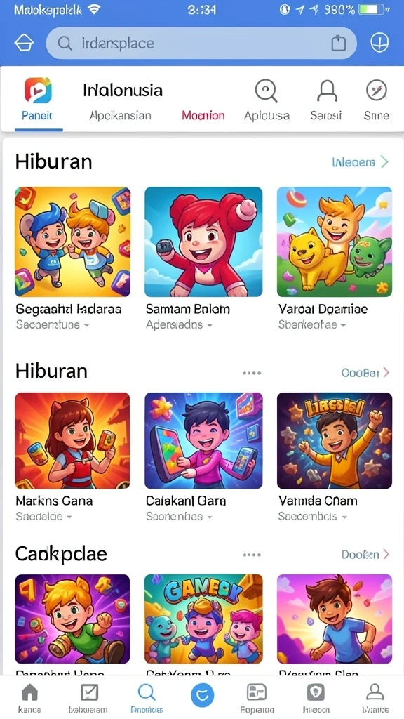 Tampilan utama aplikasi BPJS777 yang sederhana dan menarik.