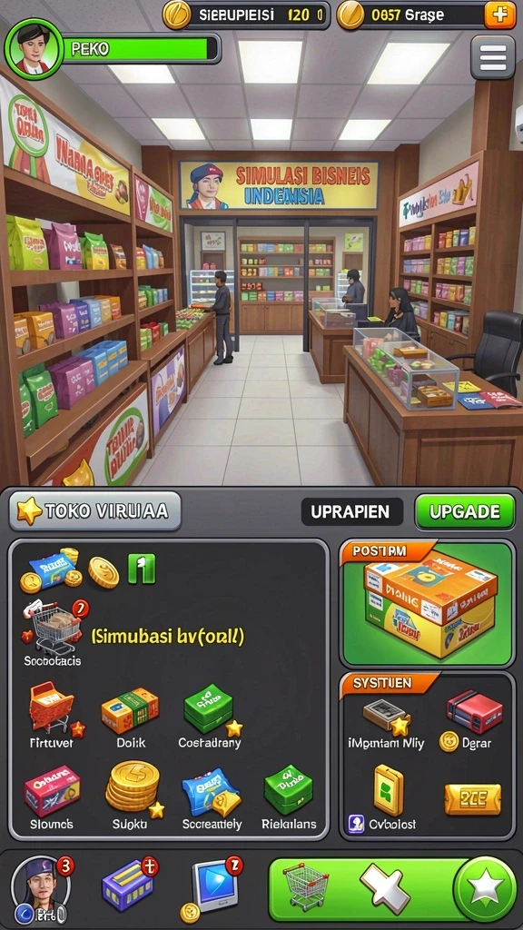 Sistem reward yang menggugah semangat bermain.