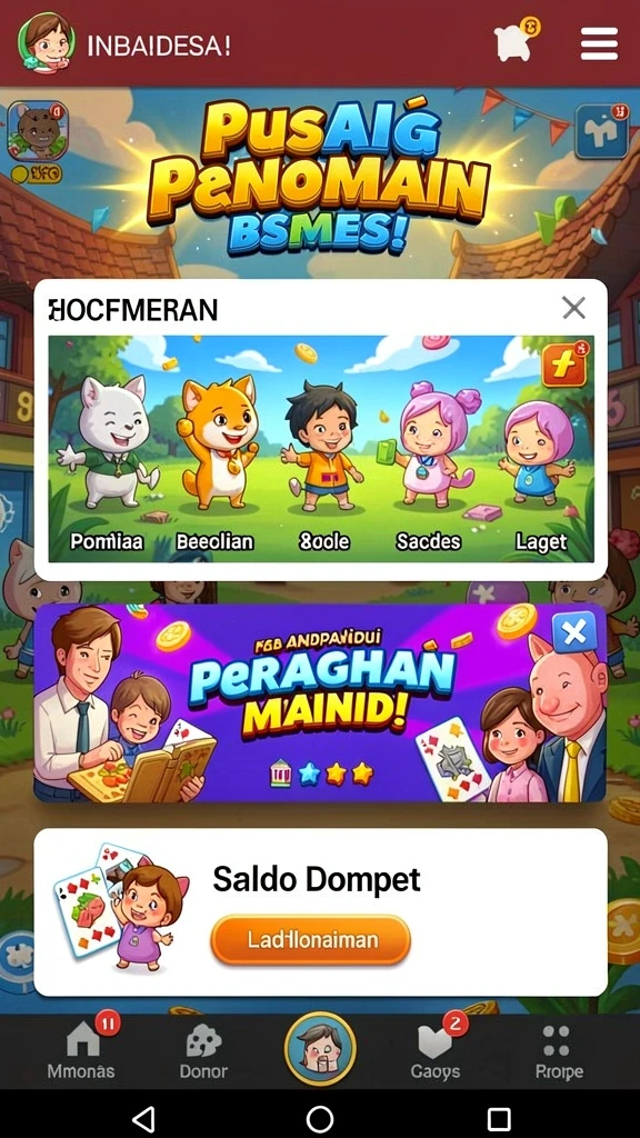 Fitur sosial untuk berinteraksi dengan pemain lain.