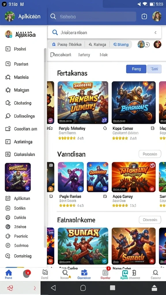 Tampilan antarmuka yang menawan dan mudah dinavigasi.
