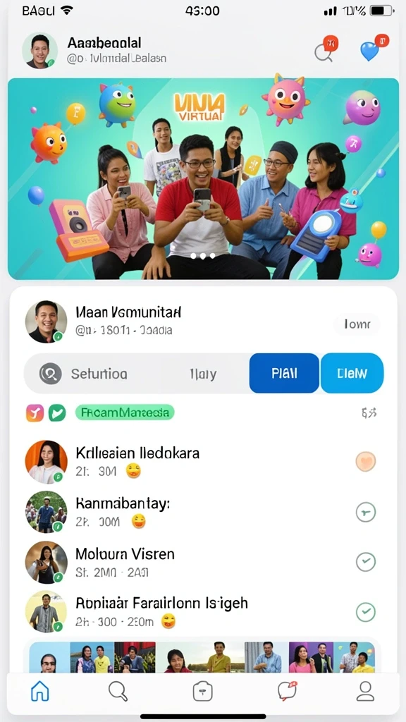 Karakter lucu yang menghibur saat bermain.