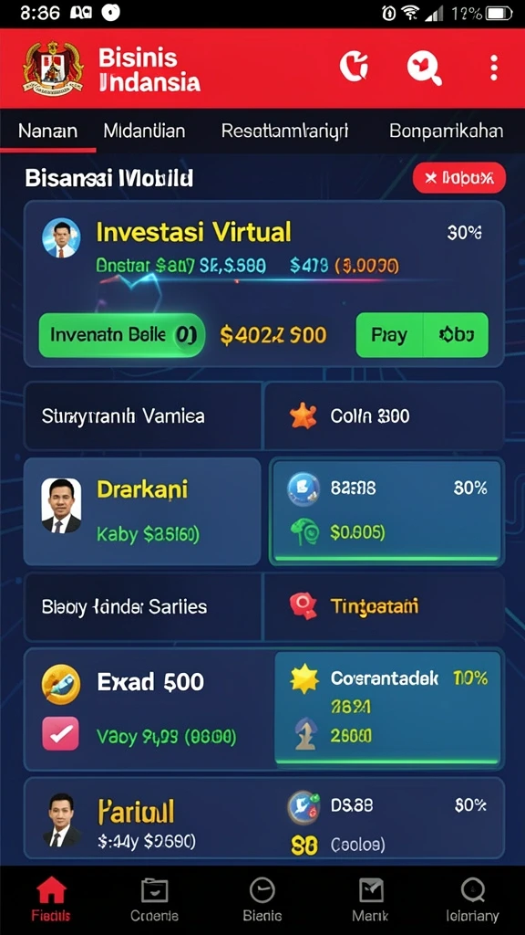 Tampilan antarmuka yang intuitif dan menarik.