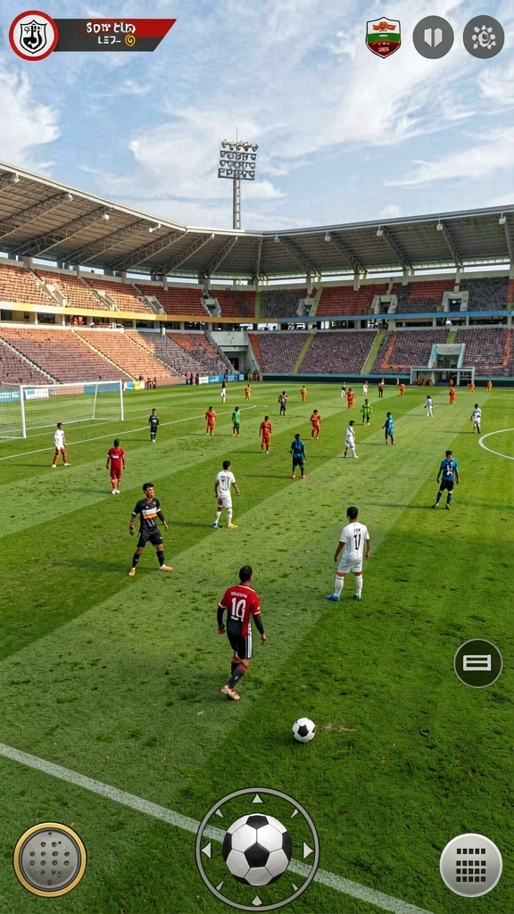 Pemandangan indah dari dunia fantasi game.