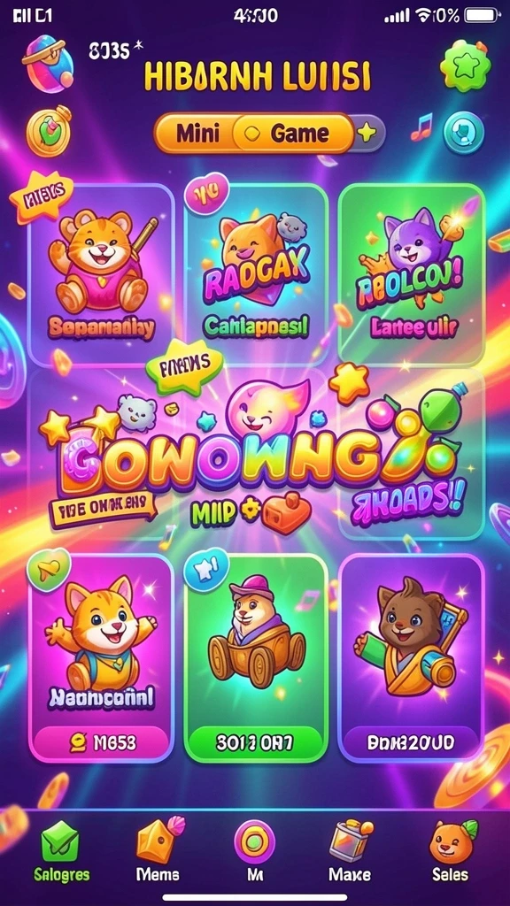 Tampilan utama aplikasi dengan desain yang menarik.