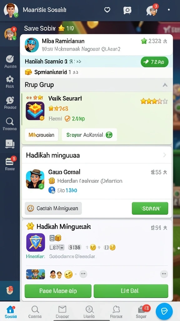 Event harian yang menyenangkan dan penuh hadiah.