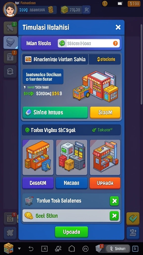 Tampilan awal game dengan grafis yang memukau.