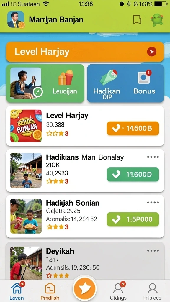 Karakter-karakter unik yang dapat dipilih oleh pemain.