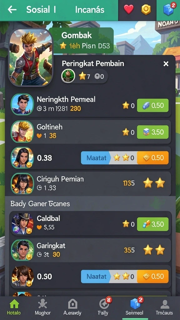 Beragam karakter dengan kemampuan unik.