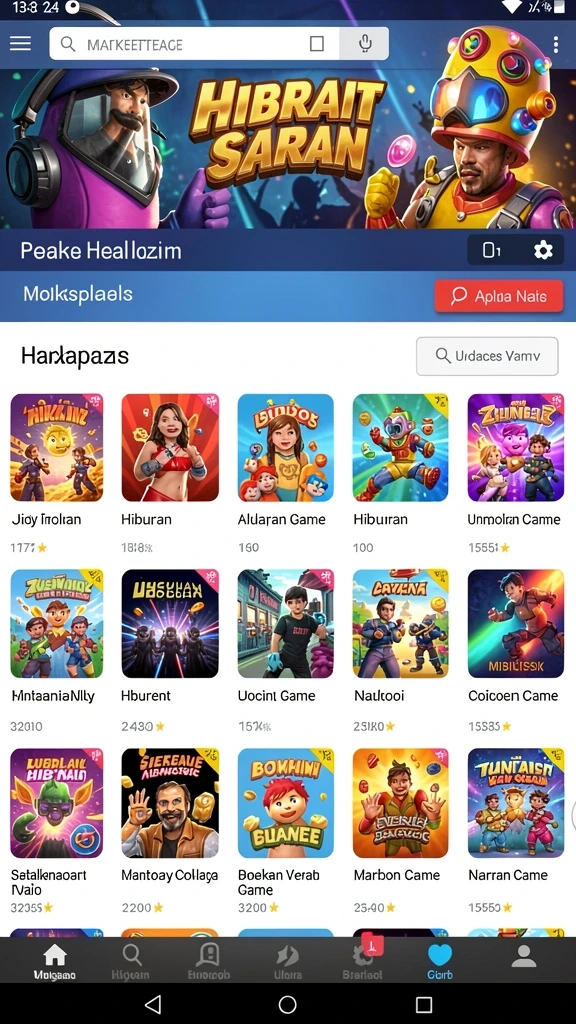 Beragam pilihan permainan dalam satu aplikasi.