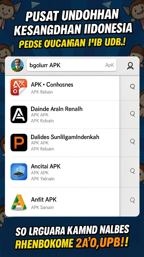 Tampilan grafis yang menarik dan cerah.
