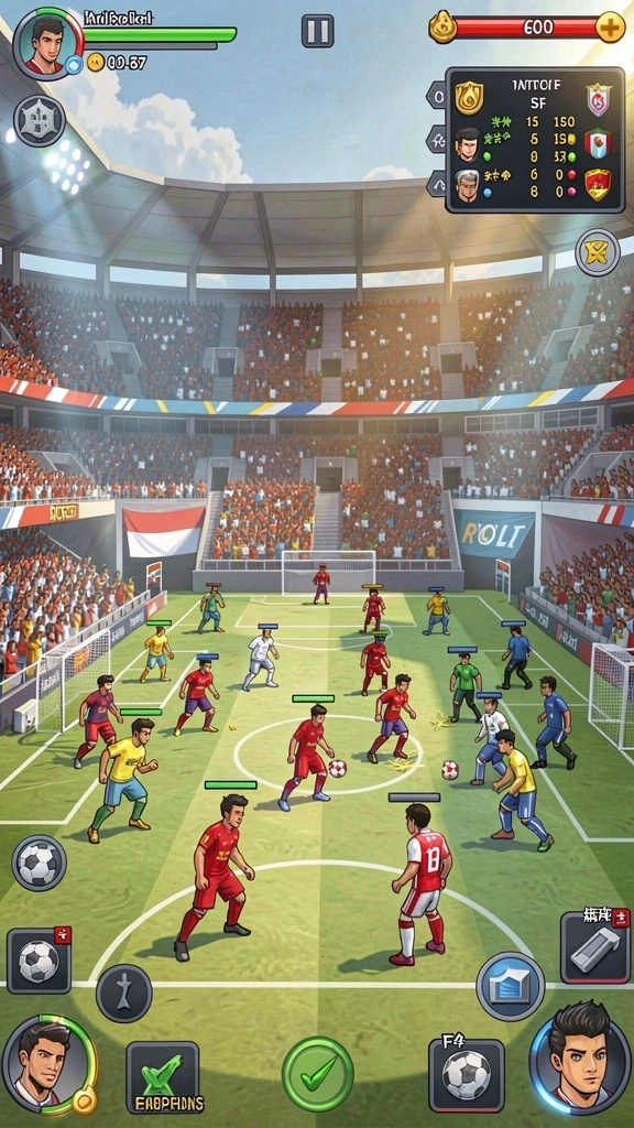 Menampilkan salah satu karakter utama dalam aksi.